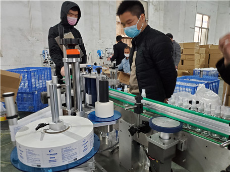 新立助力各大消毒藥水工廠發貨及生產現場